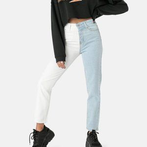 Adika Stevens Color Block Jeans
